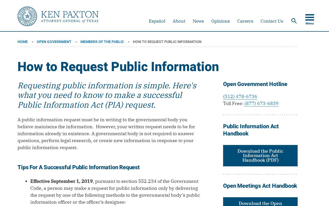 Young County 24-hour release public-information request instructions